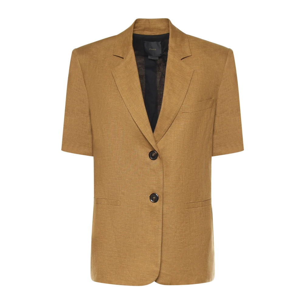 Pinko Women's Brown Brindisi Jacket - Blazers - S - Jackets