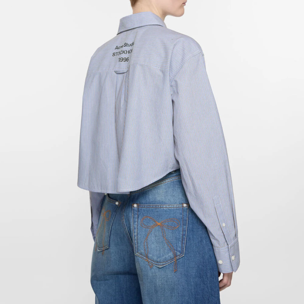 Acne Studios Hemelsblauwe Koffie Overhemd Blue Dames