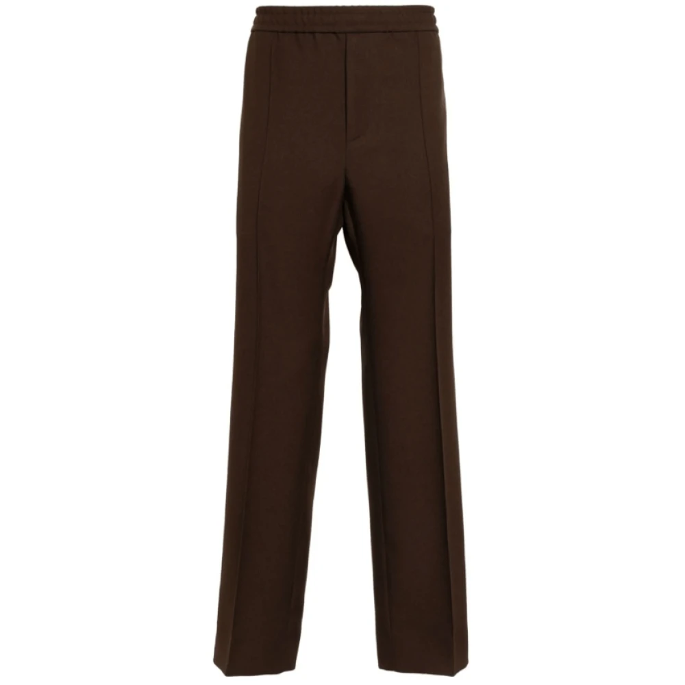 Gucci Stripe Detail Katoenen Broek Brown Heren