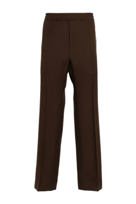 Stripe Detail Cotton Trousers