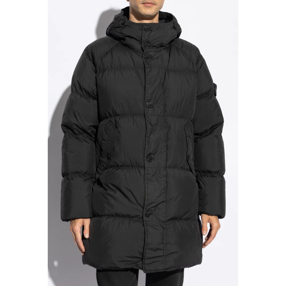 Stone Island Donsjas Black Heren