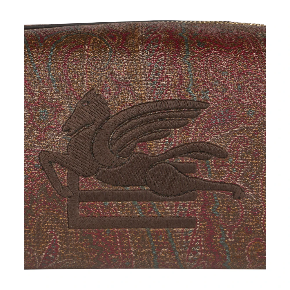ETRO Bruine Paisley Jacquard Pouch Brown Heren