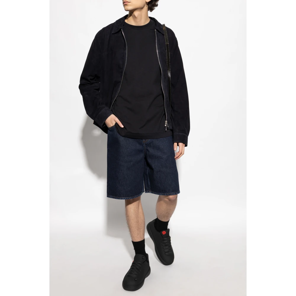 Burberry Katoenen T-shirt Black Heren