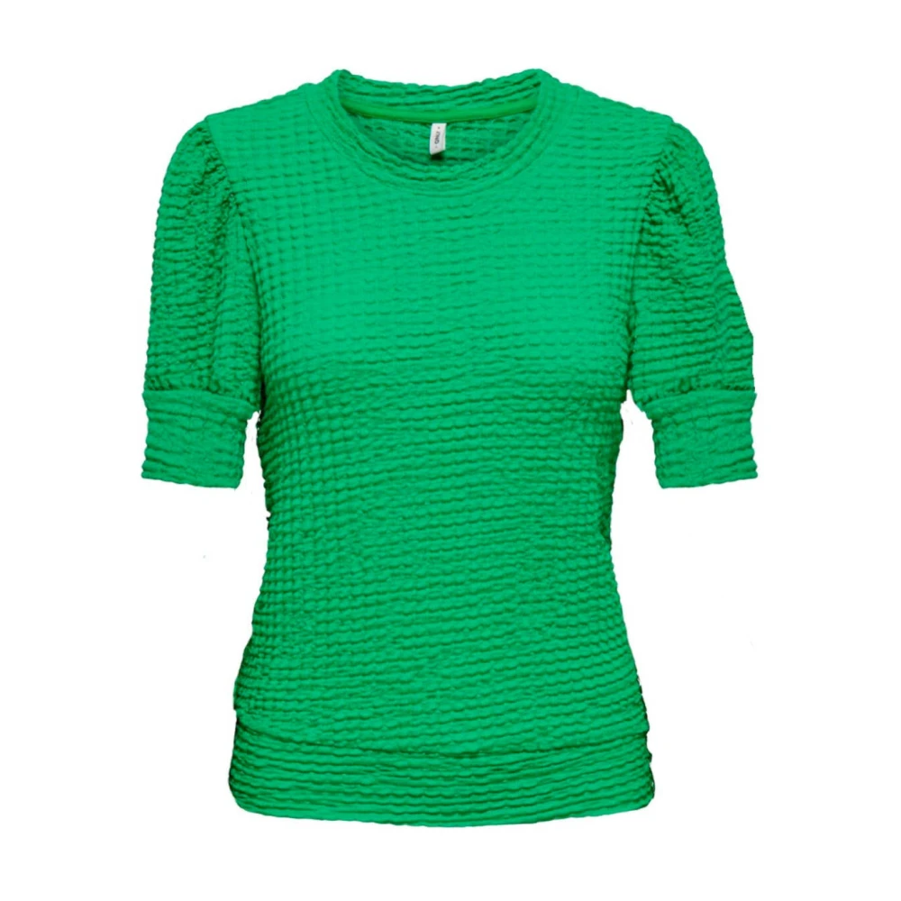 Only Stijlvolle korte mouw blouse Green Dames