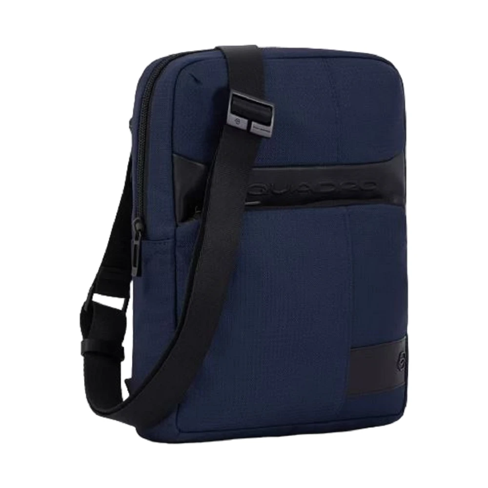 Piquadro Blauwe Rfid iPad-tas met Connequ Blue Heren