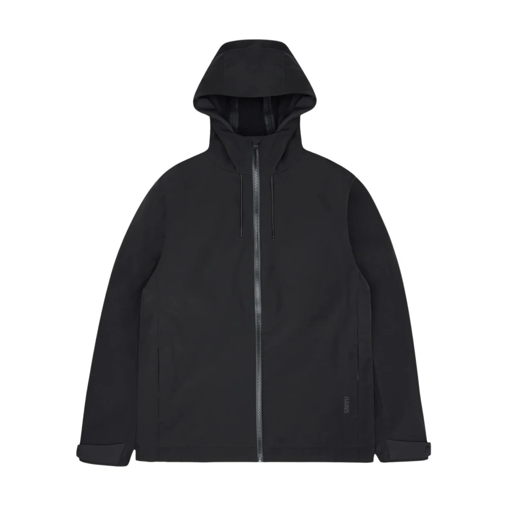 Rains Men's Black Urban Softshell Jacket With Waterproof Finish - Rain Jackets - L - Jackets