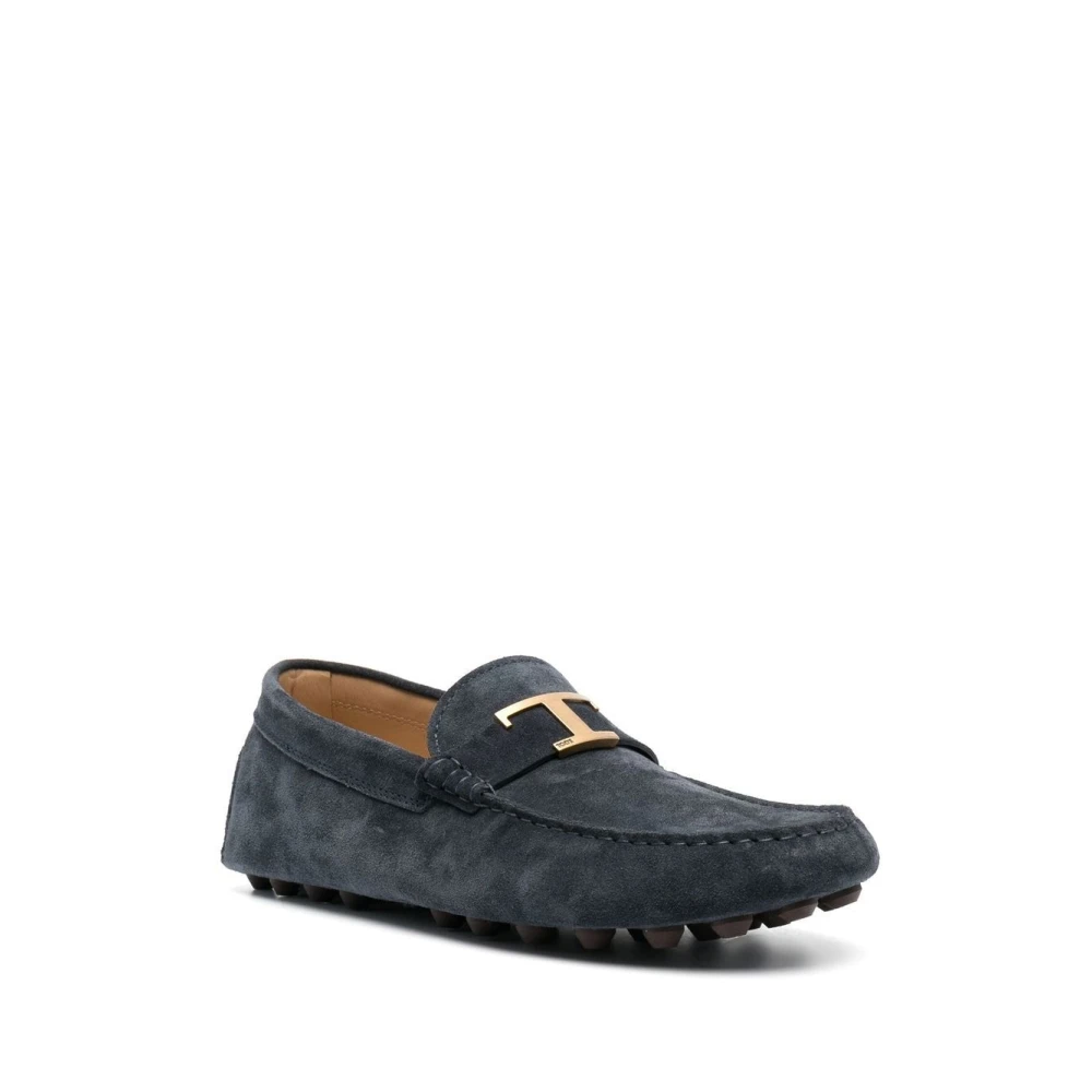 TOD'S Blauwe Gommino T Timeless Loafers Blue Heren