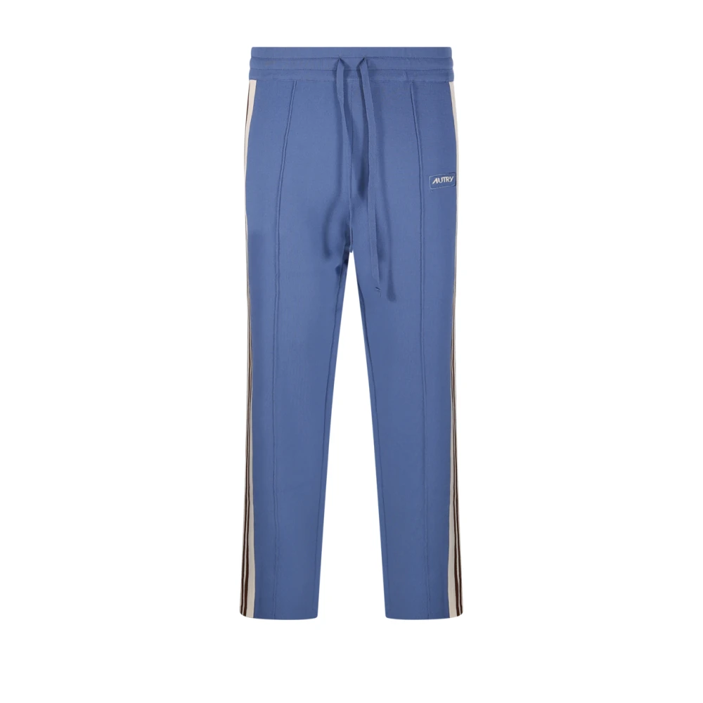 Autry Sportieve Blauwe Broek met Strepen Blue Heren