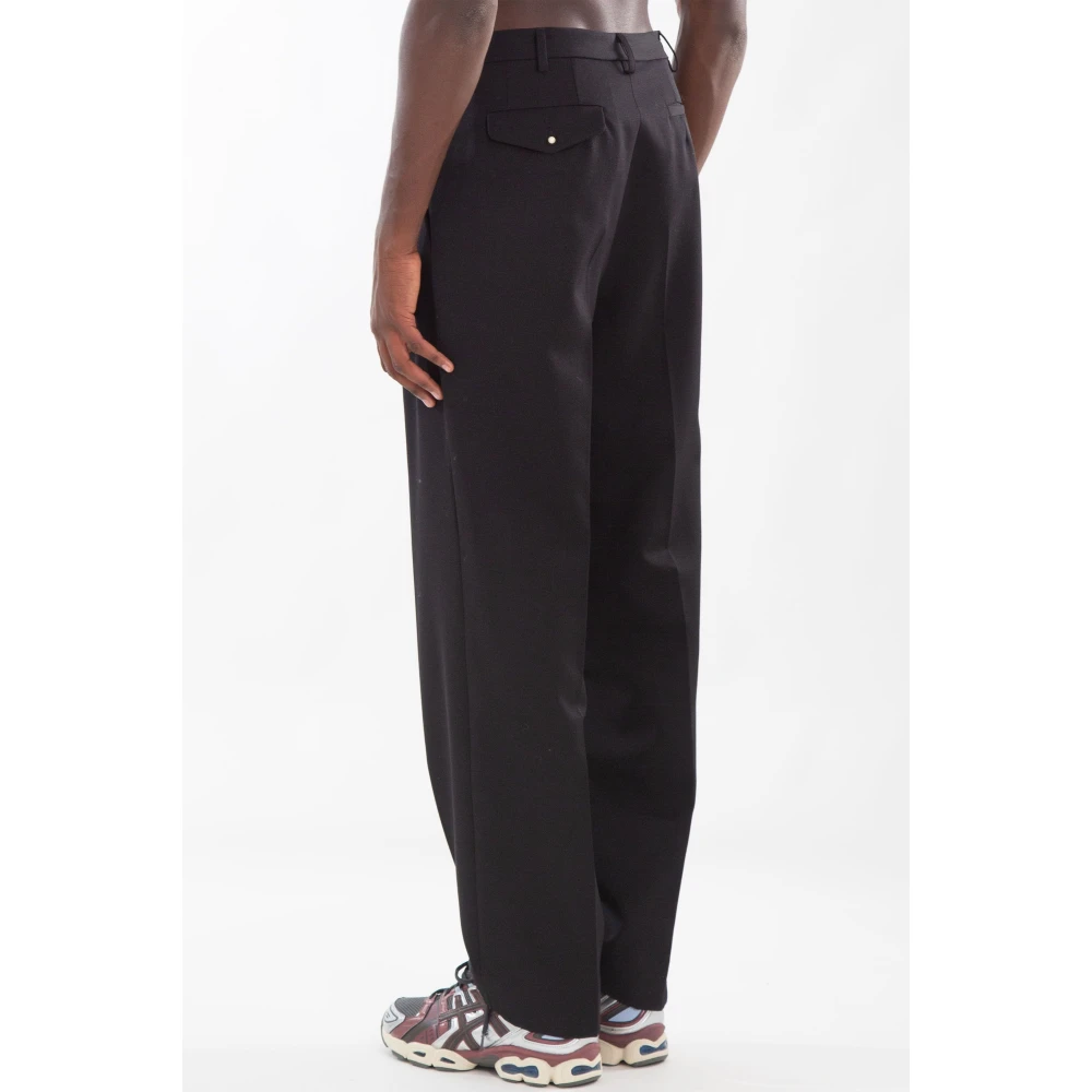 Magliano Geplooide Broek met Zijrits Black Heren