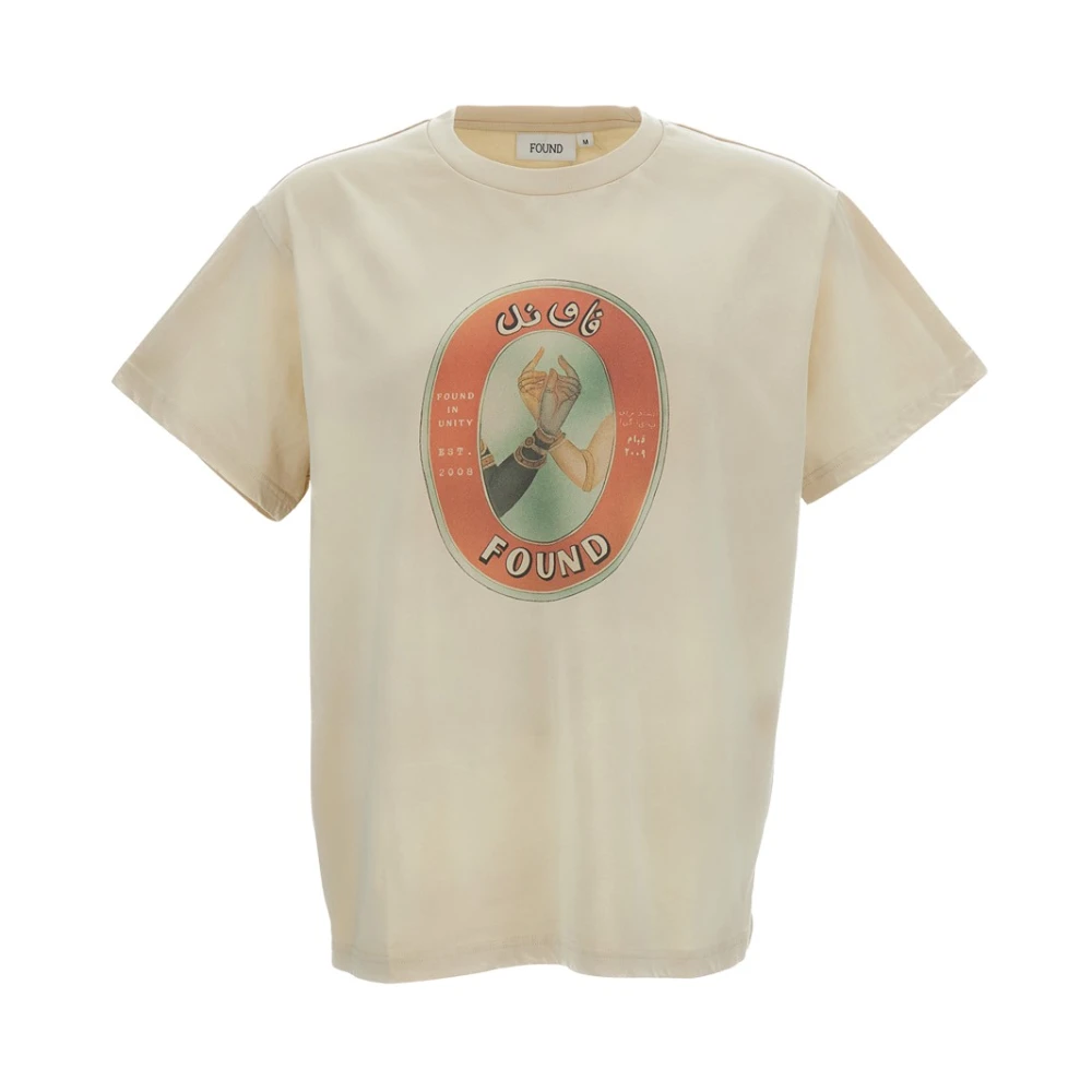 Found White T-Shirts, Male, S, Unity Crew Neck T-Shirt