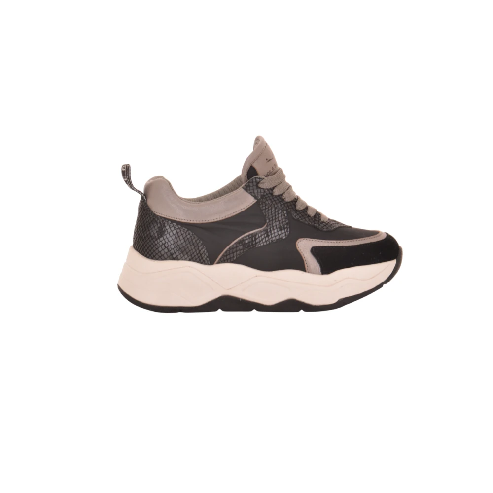 Voile Blanche Sneakers in suède en technisch textiel -Club01 Dames Schoenen Veelkleurig Multicolor