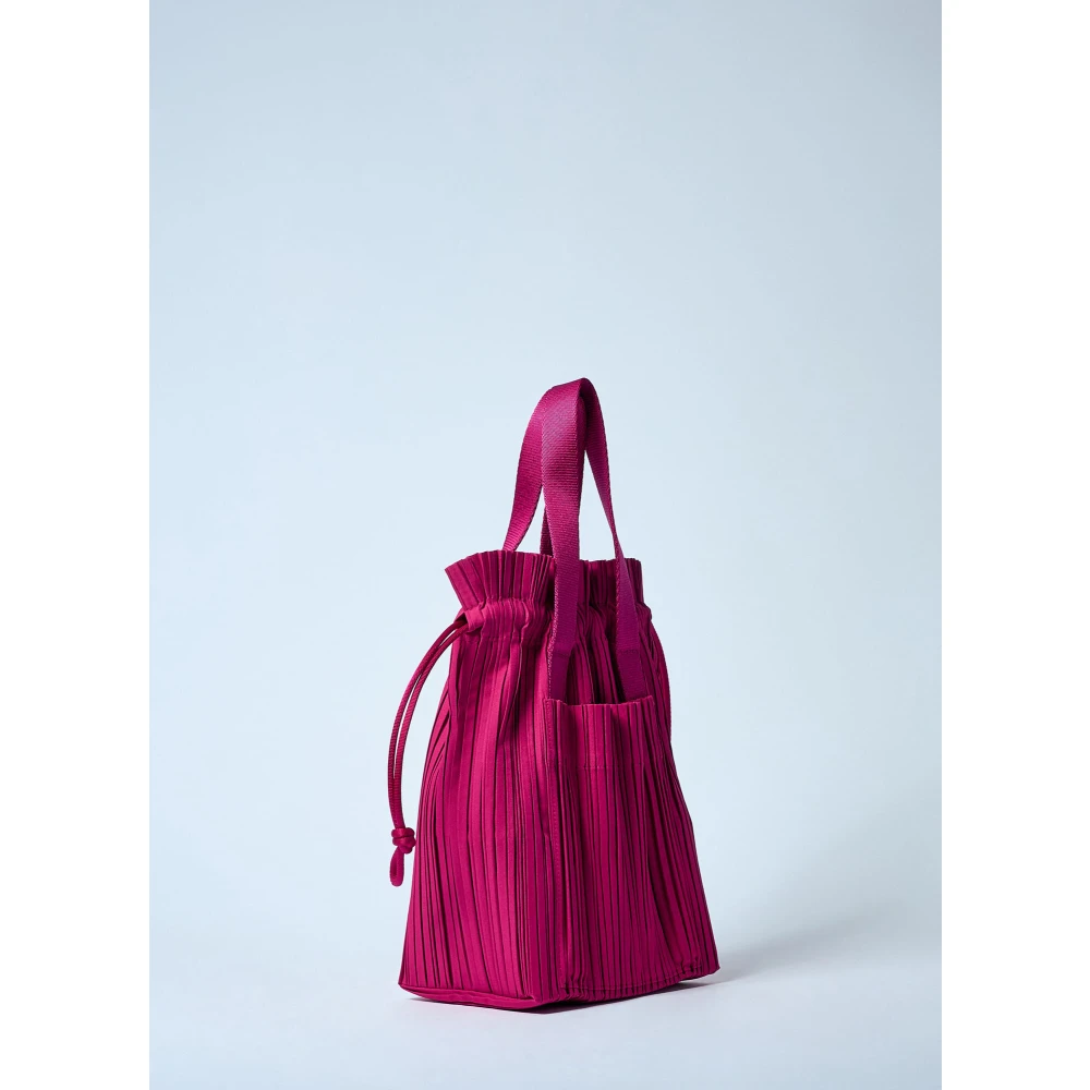 Issey Miyake Geplooide Handtas Pink Dames