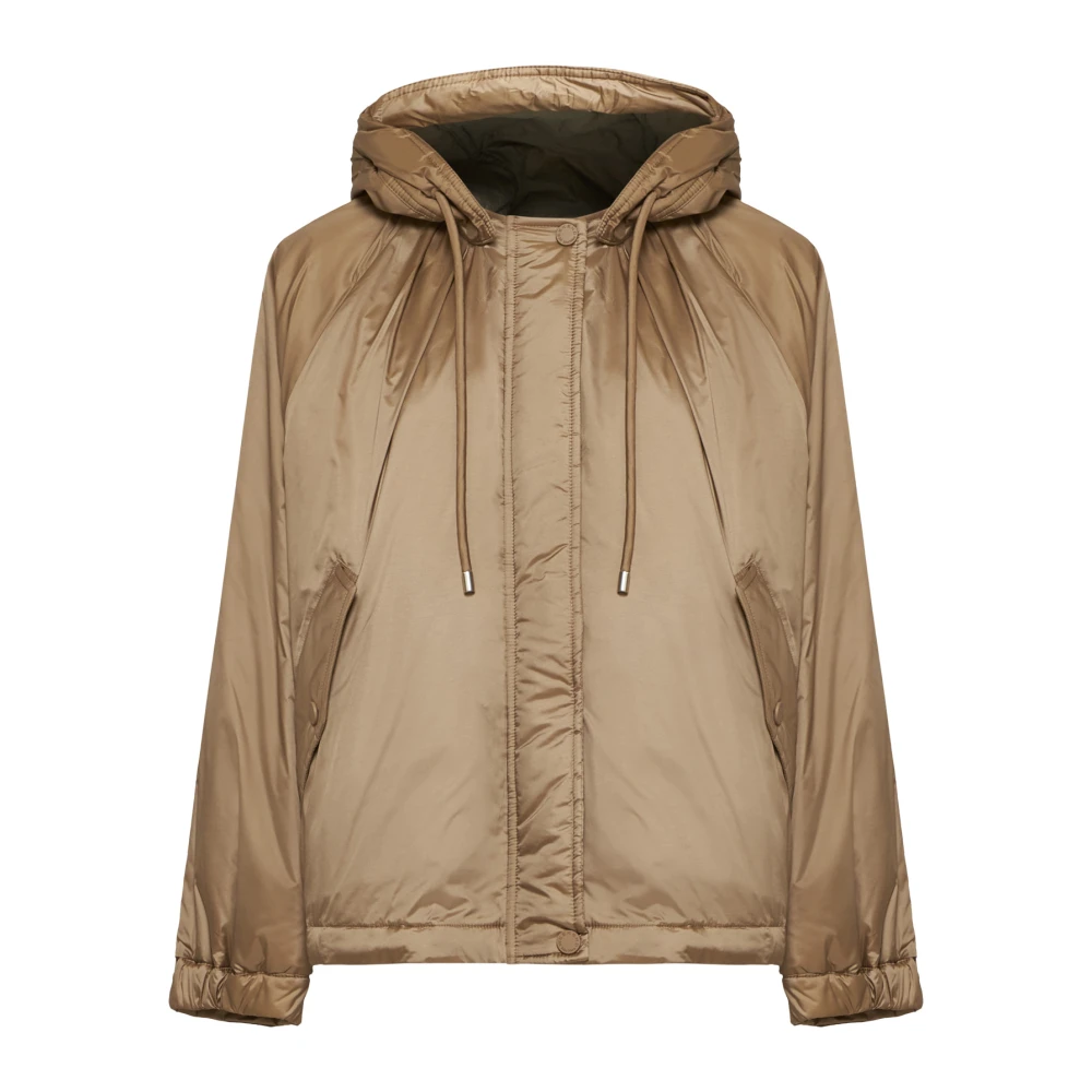 Max Mara Weekend Omkeerbare Kameel Khaki Jas Brown Dames