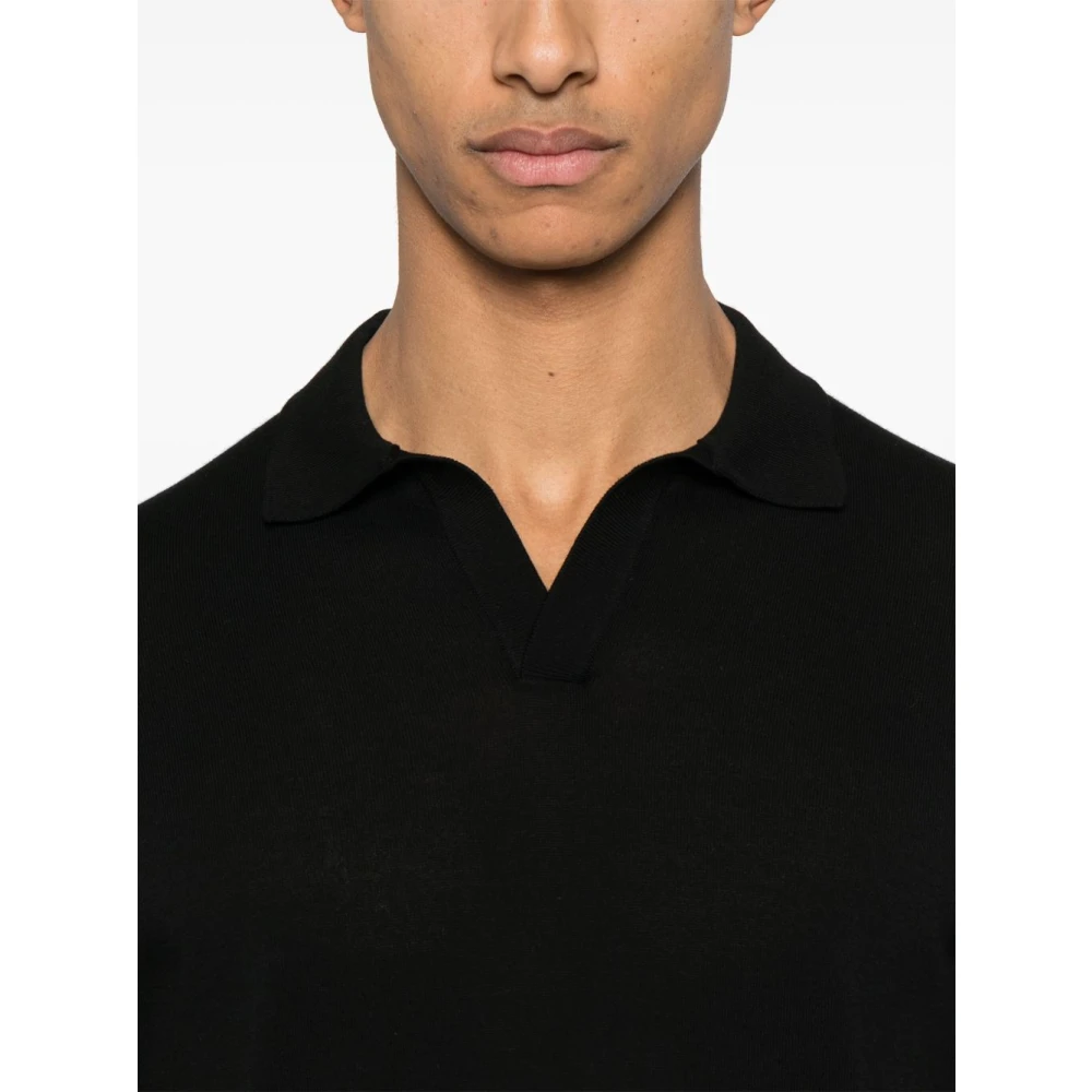 Tagliatore 0205 T-shirts en Polos Zwart Black Heren