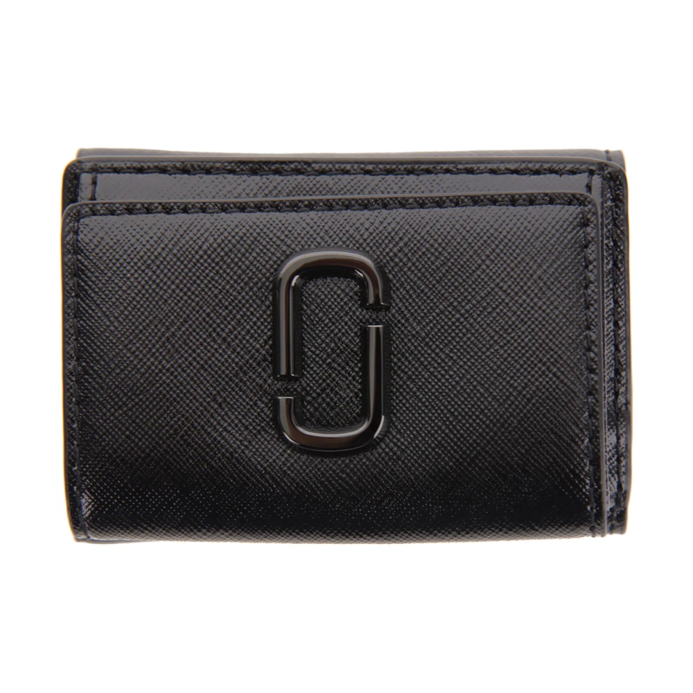 Marc Jacobs Zwarte Mini Trifold Portemonnee Black Dames