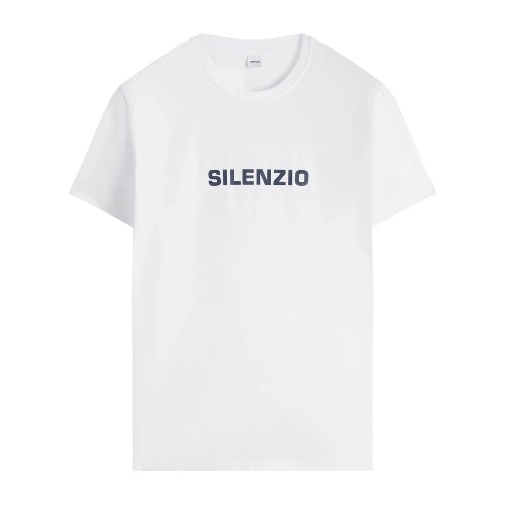 Aspesi Silenzio Wit T-Shirt White Heren