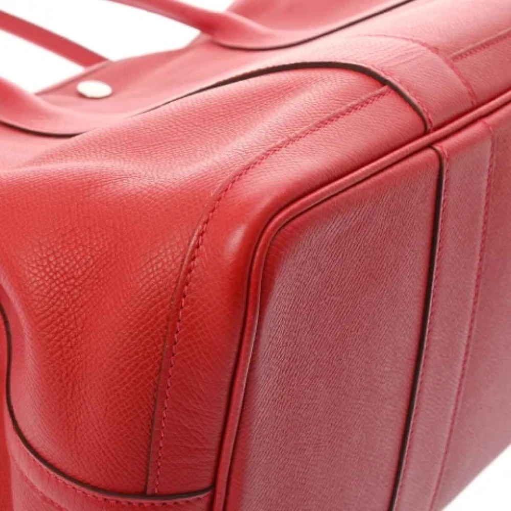 Hermès Vintage Pre-owned Leather handbags Red Dames