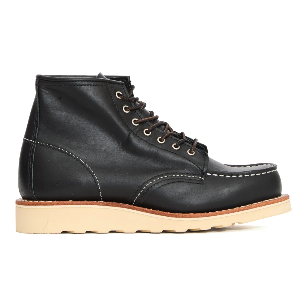 Red Wing Shoes Svart 6-Inch Classic Moc