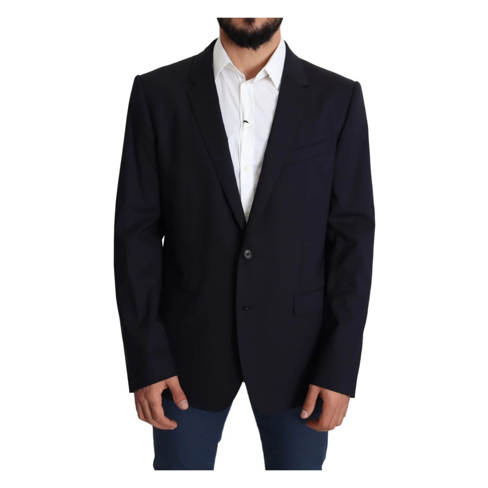 Dolce & Gabbana Svart Elegant Martini Blazer I Ull