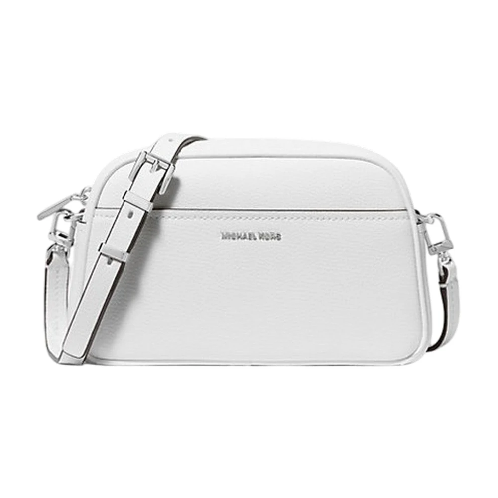 Michael Kors Women's White Jet Set Small Leather Crossbody Bag