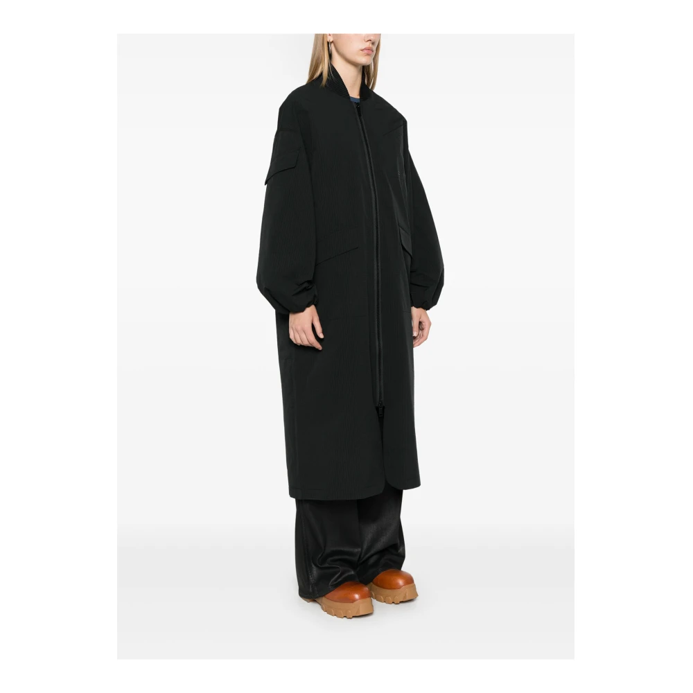 Ganni Seersucker Jas Black Dames