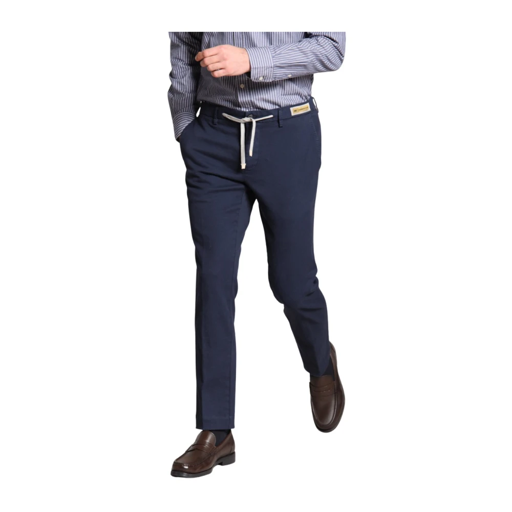 Mason's Herr Blå Byxor 3XL, Bomull, Marinblå Chino Jogger Bomull Kashmir
