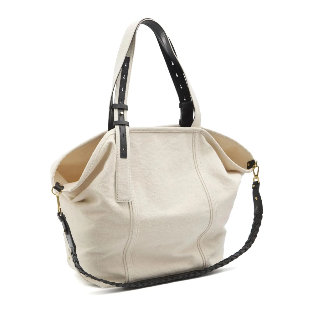 Golden Goose Beige Logotas met Verstelbare Band Beige Dames
