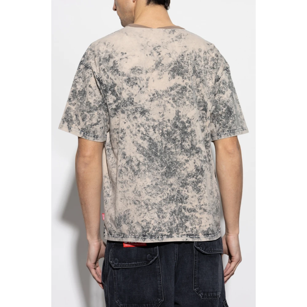 Diesel T-shirt T-Boxt-R9 Gray Heren