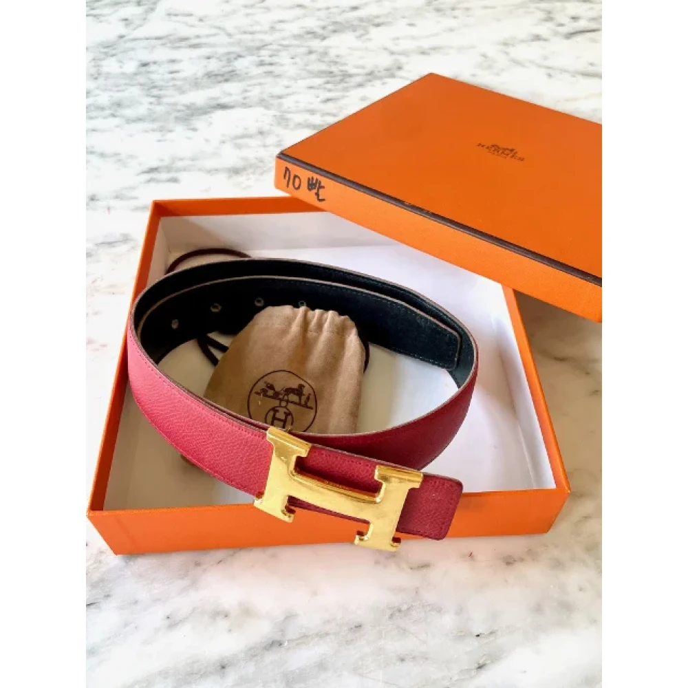Hermès Vintage Pre-owned Leather belts Black Dames