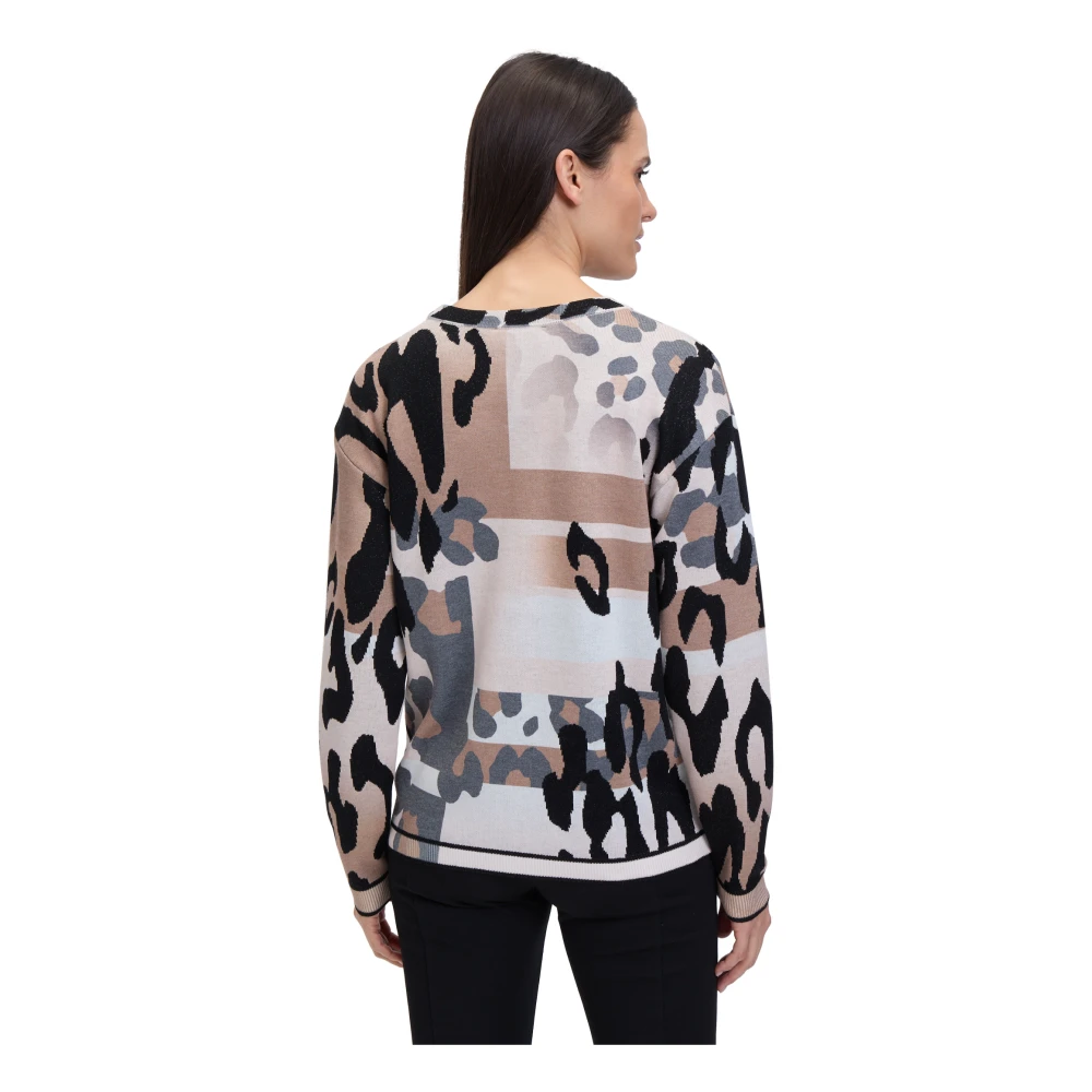 Betty Barclay Dierenprint Fijngebreide Trui Multicolor Dames