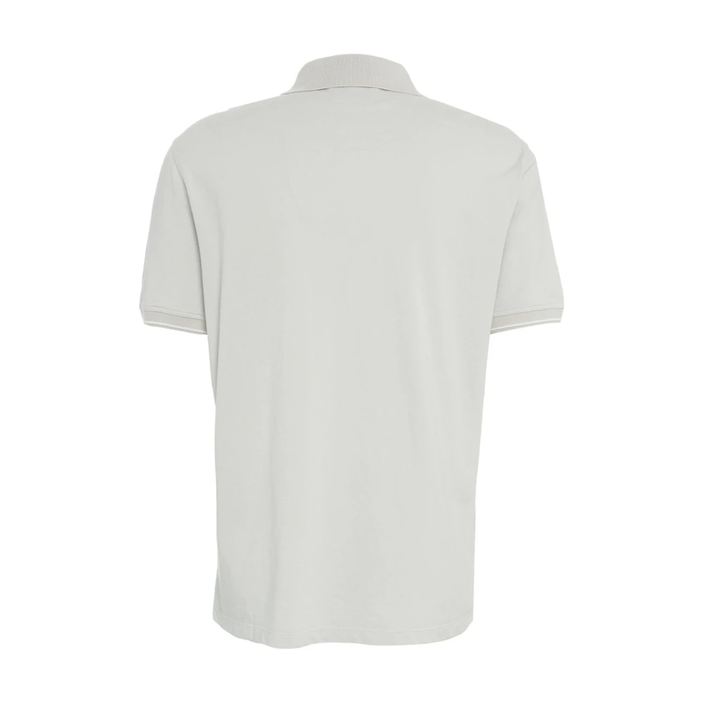 C.P. Company Grijze Polo Shirt met Strepen Gray Heren