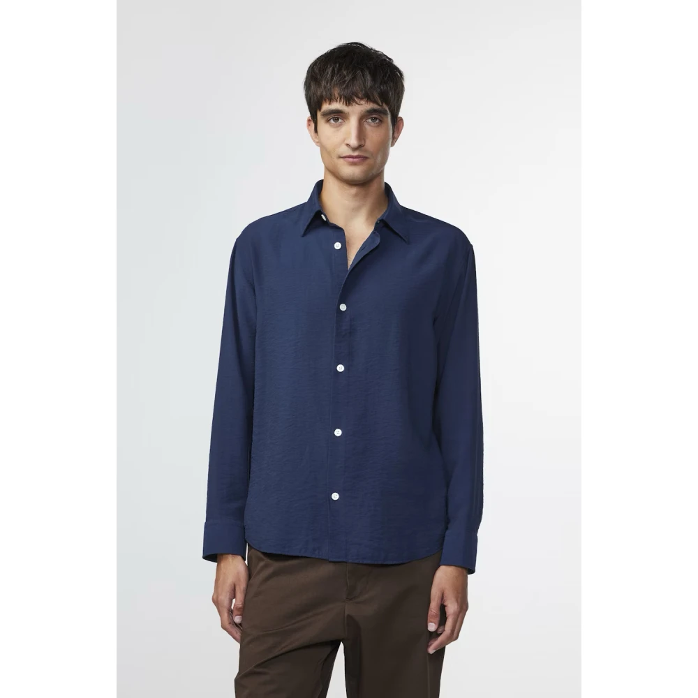 Nn07 Shirts Blue Heren