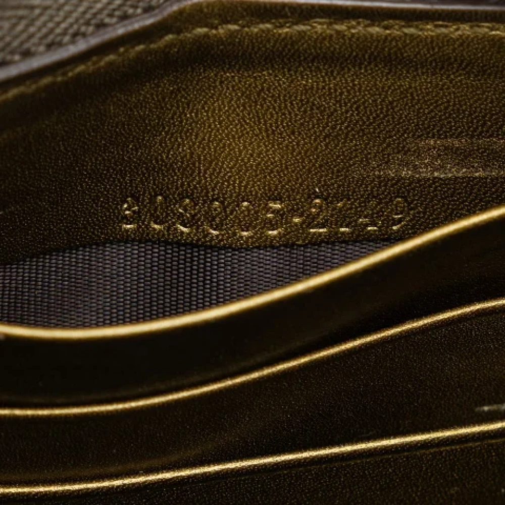 Gucci Vintage Pre-owned Leather wallets Yellow Dames