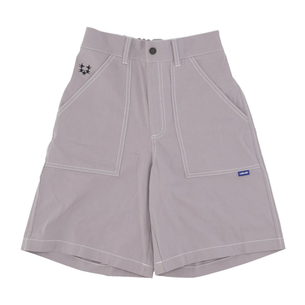 Usual Grijze Buffer Shorts voor Mannen Gray Heren