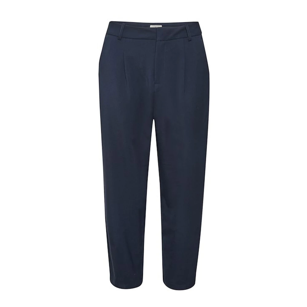 Kaffe Women's Blue Straight Trousers 2XL