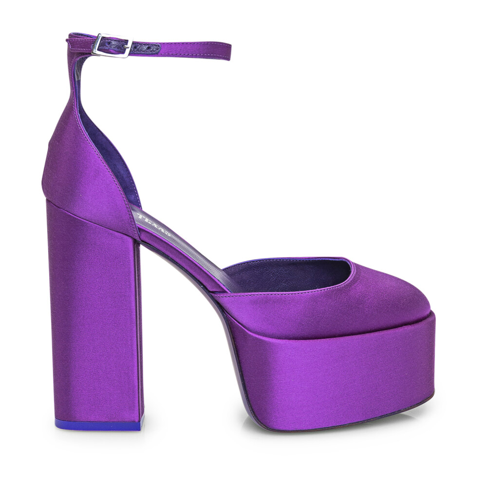 Scarpe con tacco on sale viola