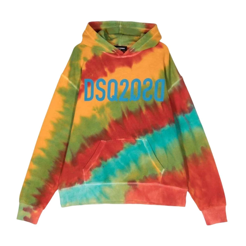 Dsquared2 Unisex Kids Multicolor Sweatshirts,, Multicolour Tie Dye Kids Jumper Size 6 Y