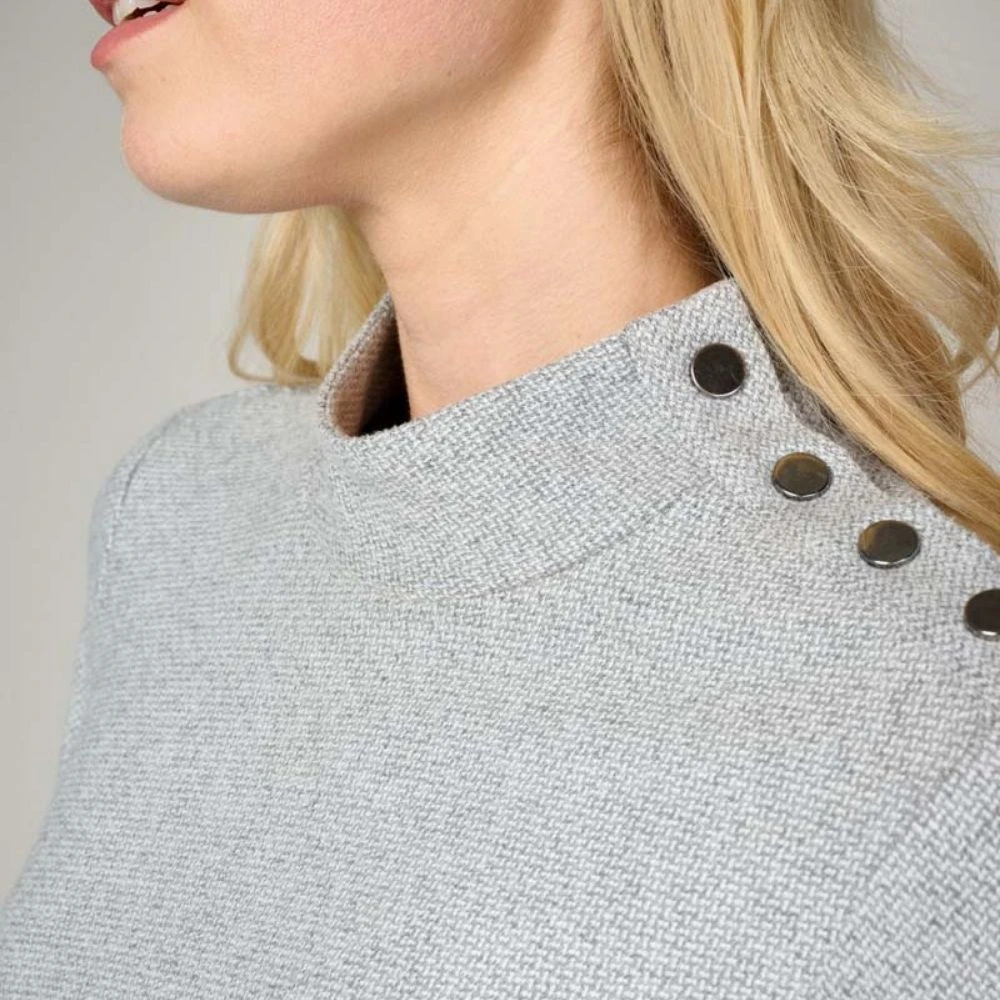 Marie Méro Grijze Strik Taille Jurk Gray Dames