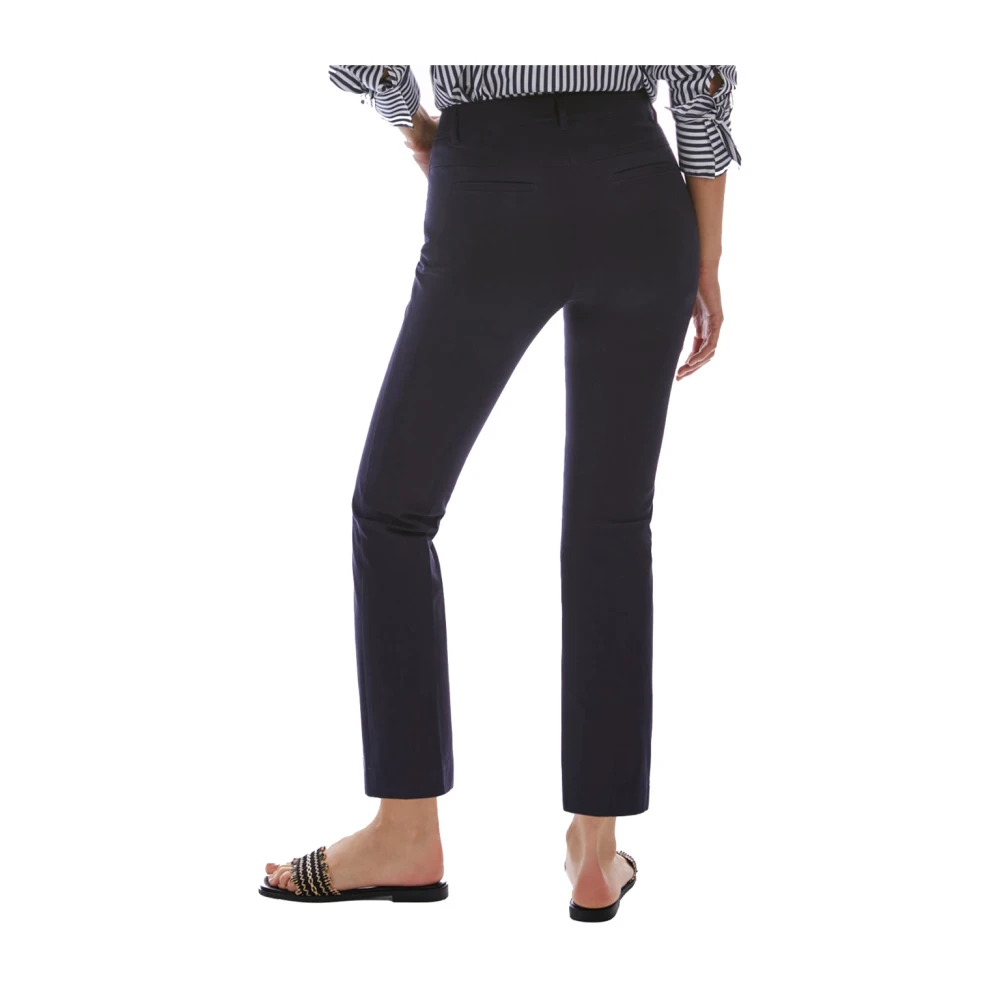 Pennyblack Katoenen kick-flare twill broek Blue Dames