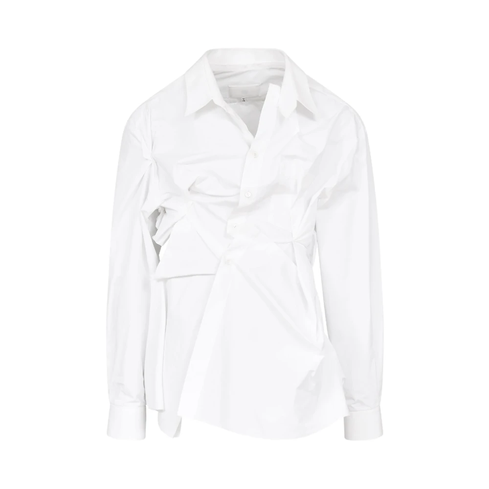 Maison Margiela Witte Overhemd Klassieke Stijl White Dames