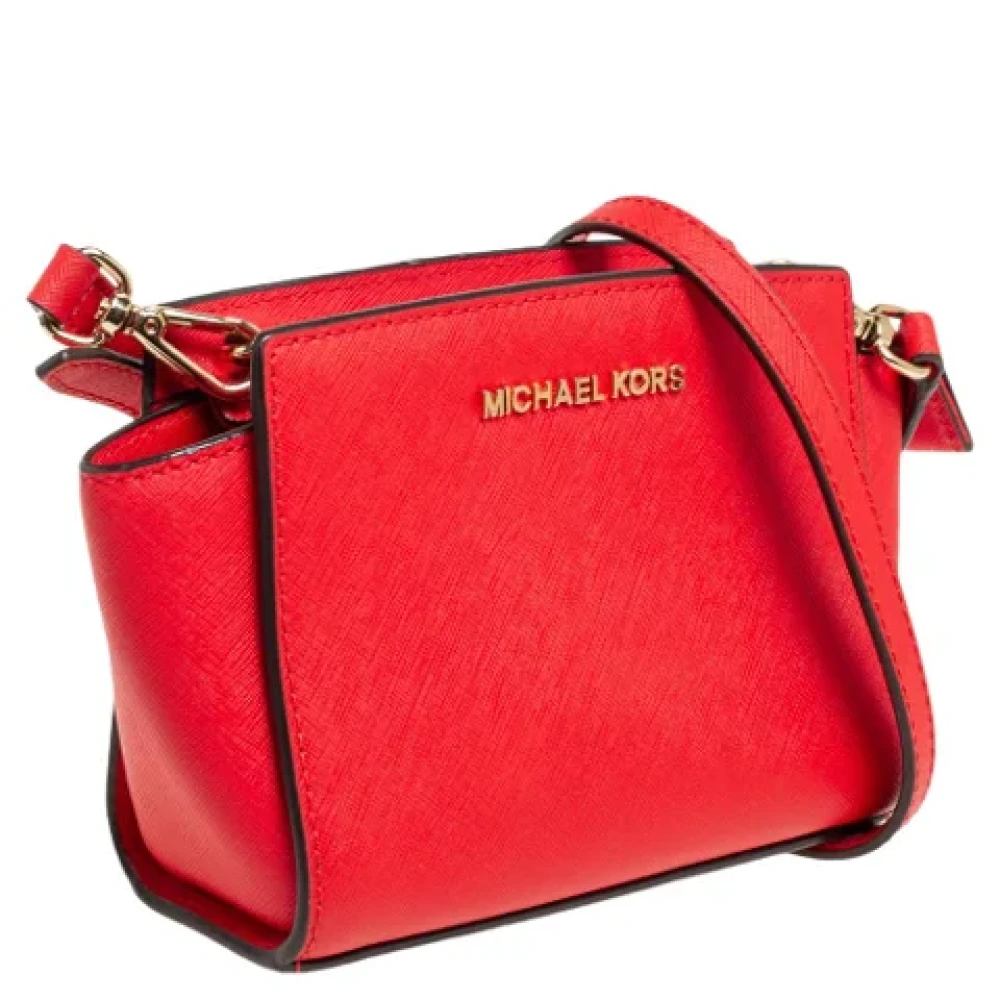 Michael Kors Pre-owned Leather shoulder-bags Orange Dames