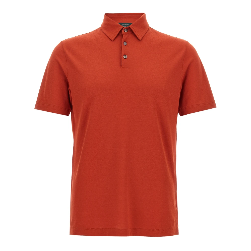 Zanone Hombre Naranja - Polo De Algodón Ice Cotton - Tops - Xl