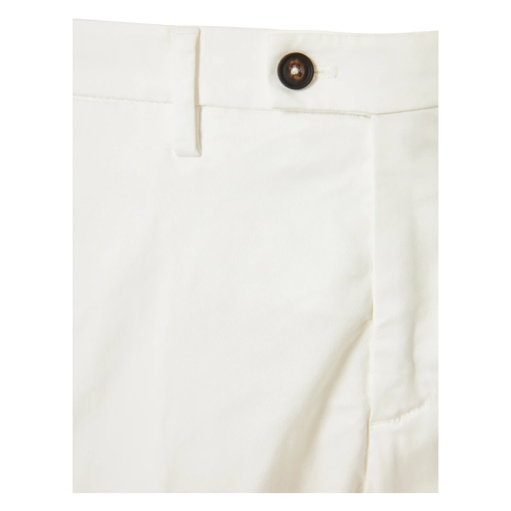 Corneliani Lyocell Katoenen Broek met Zakken White Heren