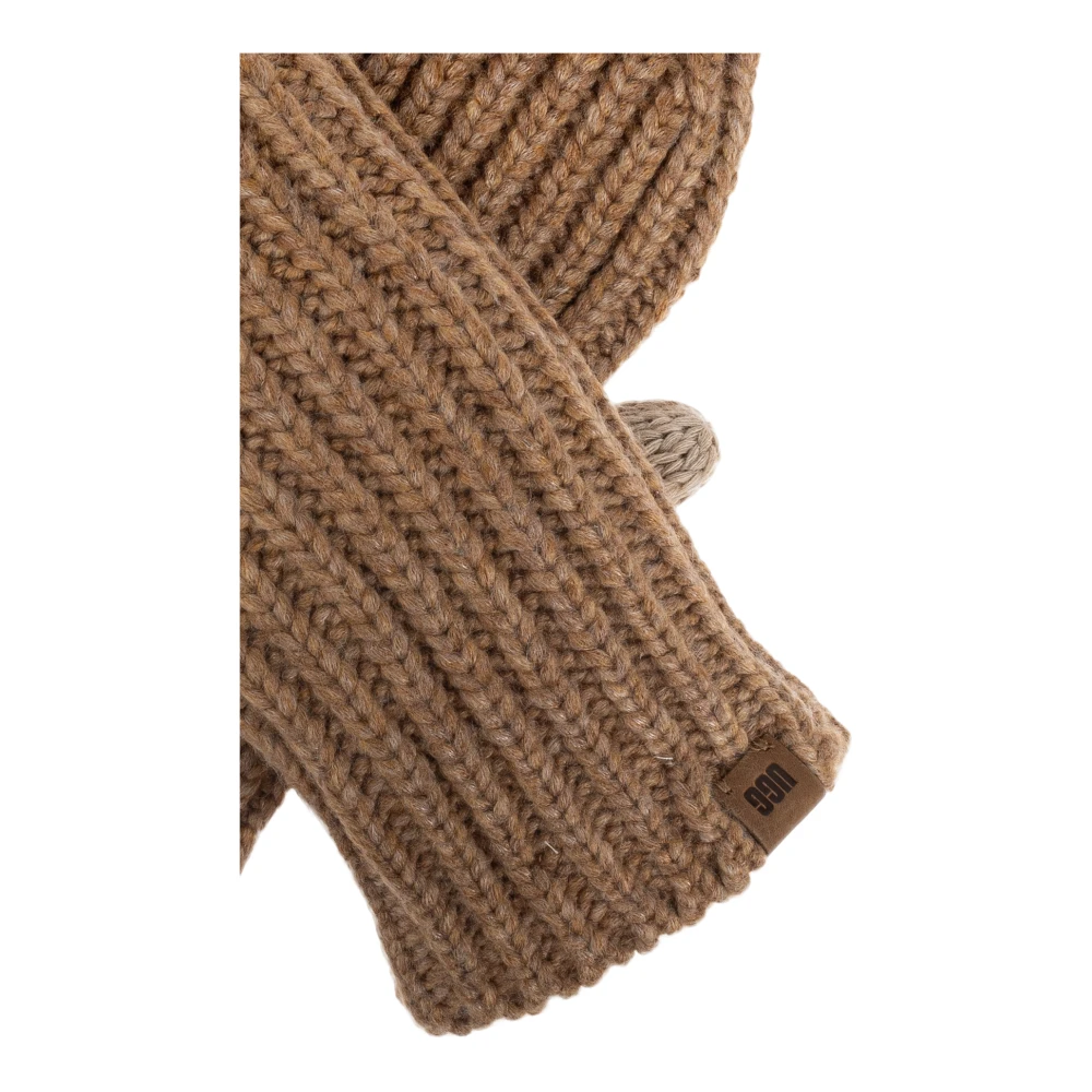 Ugg Handschoenen met logopatch Beige Dames