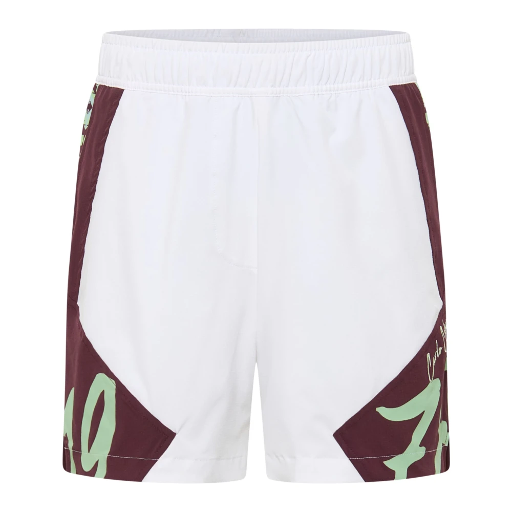 Carlo Colucci Men's White Tracksuit Shorts - Casual Shorts - Xl - Shorts