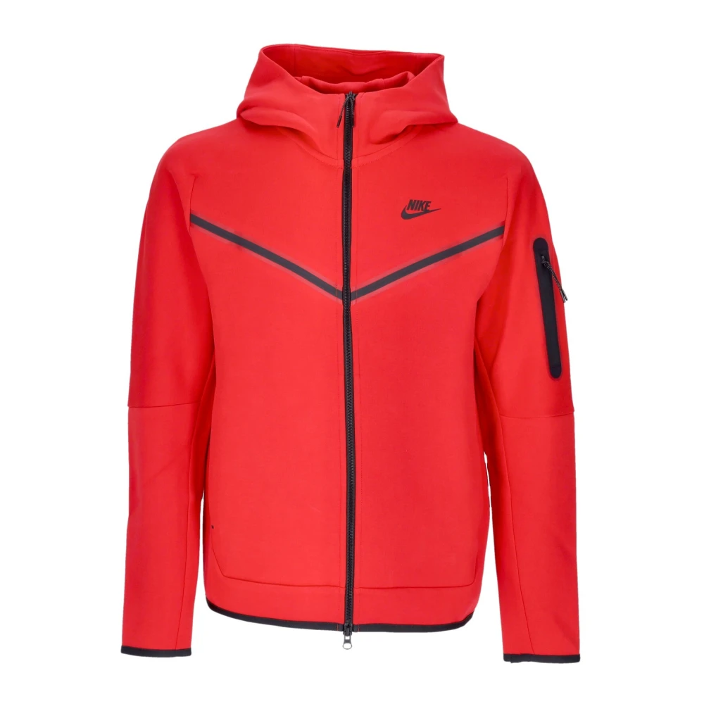 Nike Lättvikts Zip Hoodie Tech Fleece Sportkläder Red, Herr