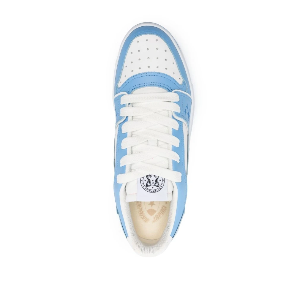 Enterprise Japan Gepaneleerde Leren Sneakers White Heren