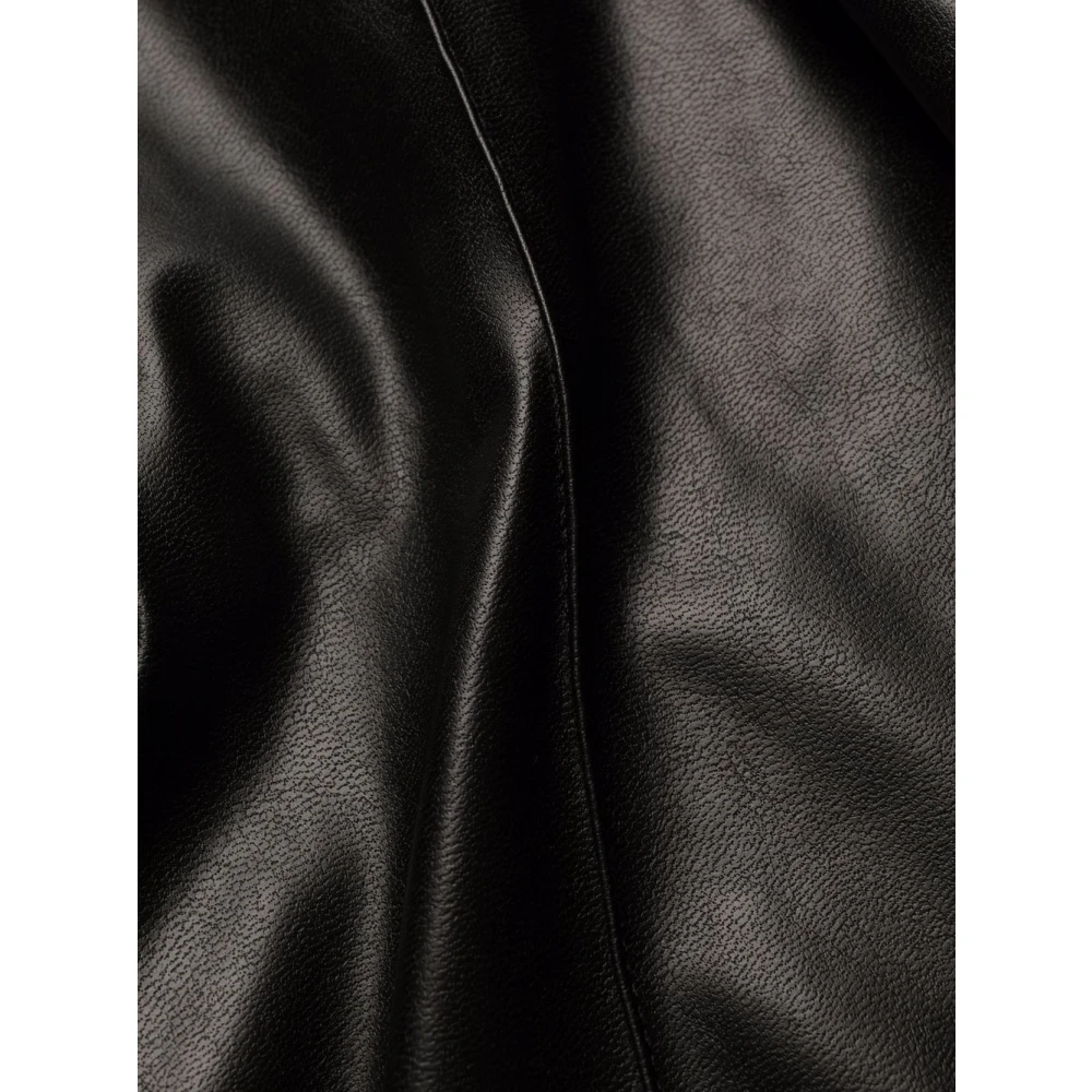 Ermanno Scervino Zwarte Skinny Leren-Look Broek Black Dames