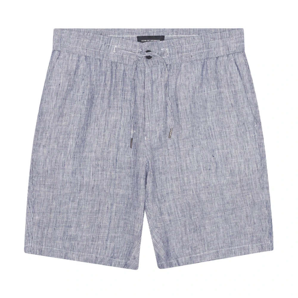Navy/ Ecru Clean Cut Barcelona Andreas Cotten Linen Shorts