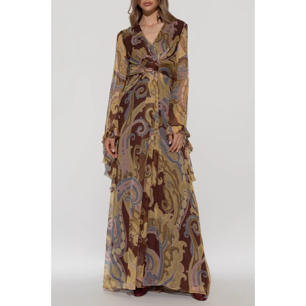 ETRO Zijden jurk Multicolor Dames